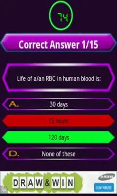 Biology Quiz android App screenshot 2